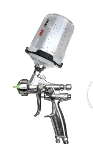 C.A Technologies CAT-X HVLP Premium Gravity Feed Spray Gun - Classic Clear (Fine Finish) Wood - CAT Pack - PPS