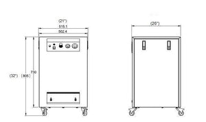 California Air Tools 8010DSPCAD  Ultra Quiet & Oil Free Air Compressor - Sound Proof  Cabinet w / Air Dyer & Auto Drain Valve