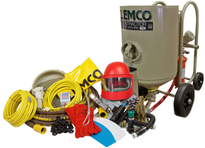 Clemco 6 cu ft High Pressure (HP) Contractor Blast Pot Package - Contractor System 2006 CA with Apollo 600 HP Respirator - SaFety Gear