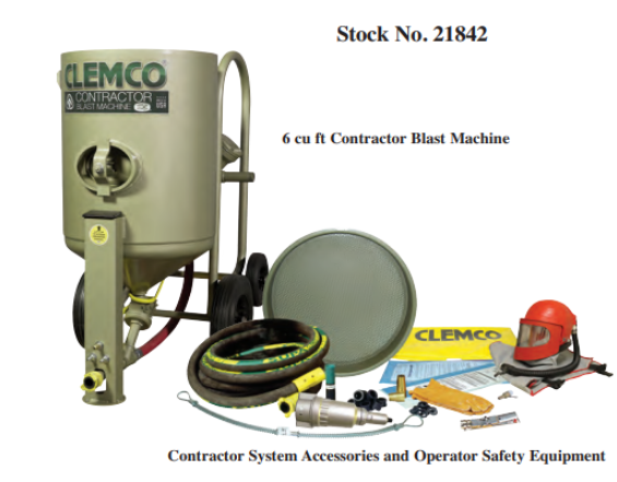 Clemco 6 cu ft Low Pressure (LP) Contractor Blast Pot Package - SaFety Gear