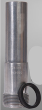 Load image into Gallery viewer, Clemco CXD Tungsten Carbide Lined Long Venturi Style 1 ¼” Thread 1 ¼” inch Entry Metal Jacketed Sandblast Nozzle