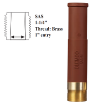 Load image into Gallery viewer, Clemco SAS Clemlite Silicon-Carbide Lined Long Venturi Style 1-1/4&quot; Thread 1 inch Entry Rubber Jacketed Sandblast Nozzle