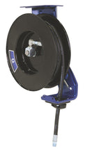 Load image into Gallery viewer, Graco SD20 Series Hose Reel w/ 1/2 in. X 50 ft.  Hose - Oil - Metallic Blue (Overhead Mount)