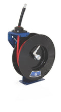 Load image into Gallery viewer, Graco SD 10 Series Hose Reel w/ 3/8 in. X 35 ft. Hose - Air/Water - Metallic Blue (Overhead Mount)