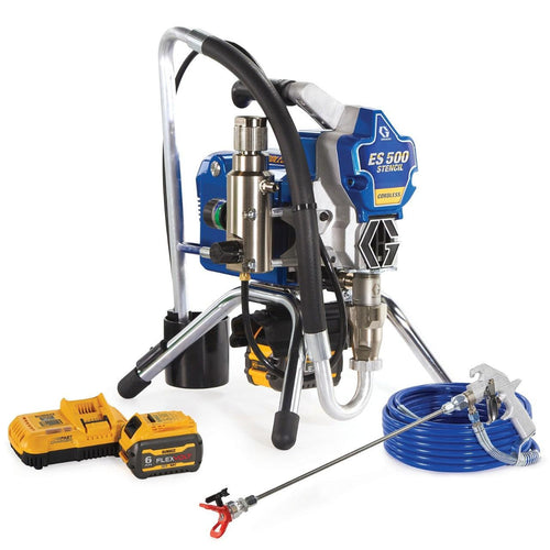 Graco ES 500 Battery-Powered Airless Stencil Rig Cordless Linelazer Sprayer