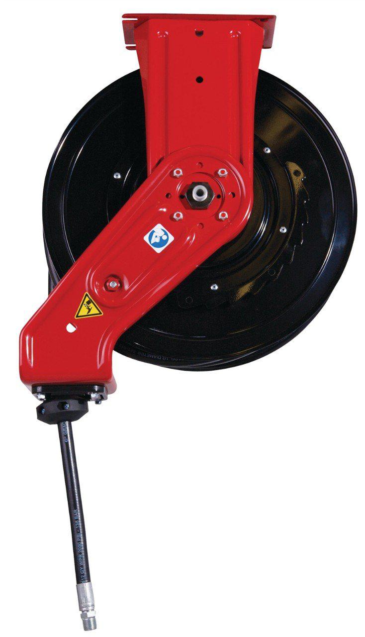 Graco SD 10 Series Hose Reel w/ 3/8 in. X 35 ft. Hose - Air/Water - Red (Overhead Mount)
