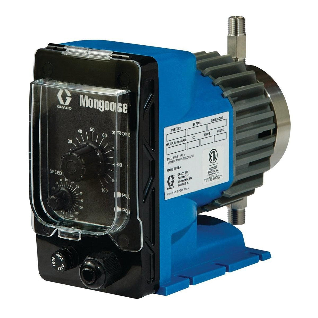 Graco Mongoose Stainless Steel Metering Electric Diaphragm Pump (12 VDC, 10 GDP, 140 PSI)