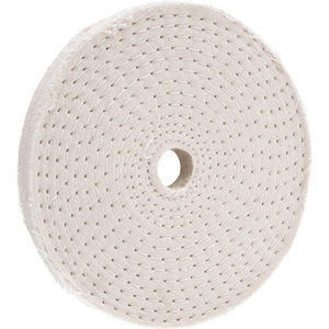 Woodstock Tools 4" x 30 Ply x 1/2" Spiral Sewn Buffing Wheel, 5000 RPM