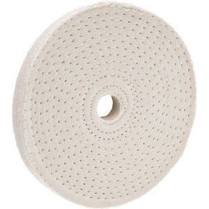 Woodstock Tools 4" x 40 Ply x 1/2" Spiral Sewn Buffing Wheel, 5000 RPM