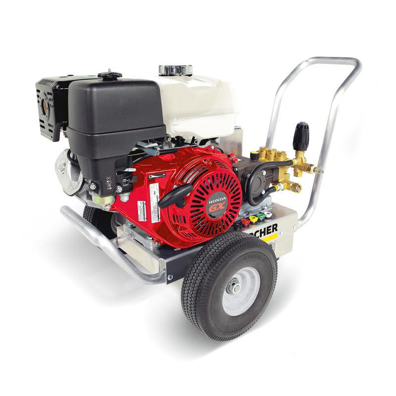 K'A'RCHER 4000 PSI @ 4.0 GPM Belt Drive Crankcase Pump Honda GX390 Gas Cold Water Pressure Washer