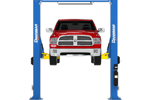 Dannmar D2-12C 12,000-lbs. Capacity Heavy-Duty Two-Post Lift / Symmetric Clearfloor / Triple-Telescoping Low-Pro Arms