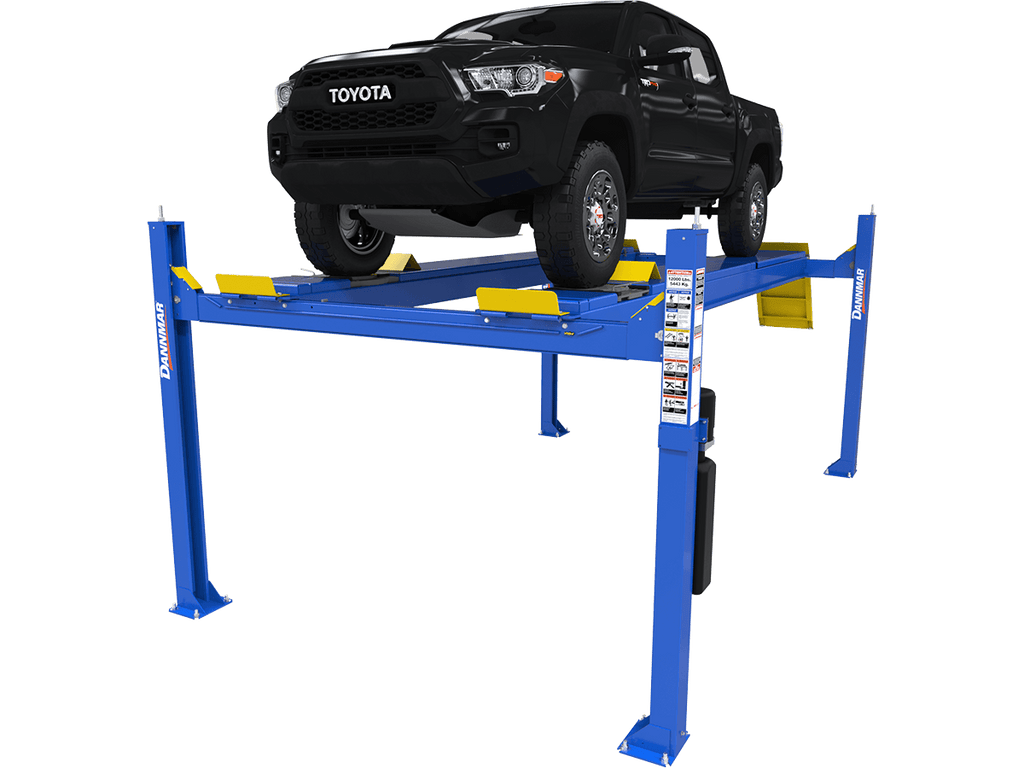 DANNMAR 5175318 D4-12A 12,000-lbs. Capacity Alignment Four-Post Lift w/ Slip Plates & Turnplates