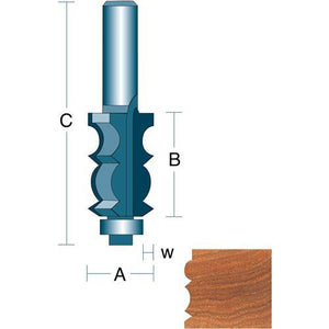 DC1384 Face Moulding 1/2" Shank