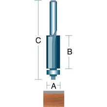 Load image into Gallery viewer, DC1801 1/2&quot; x 1/2&quot; Trim 1/4&quot; Shank