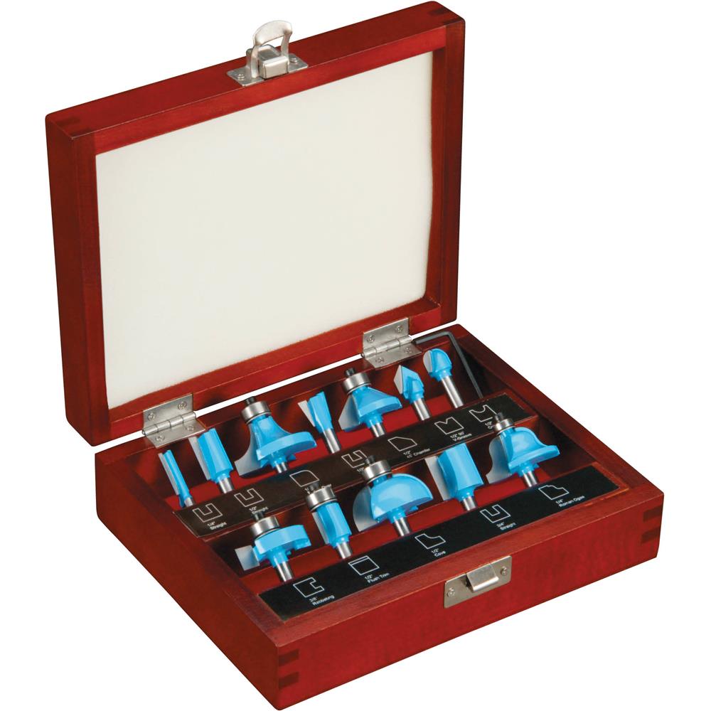 DC1837 12 pc. Router Bit Set 1/4