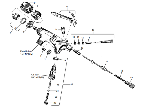 Devilbiss  Lock Nut (Kit of 3)