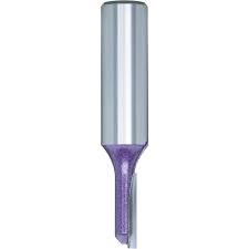 Grizzly Industrial Single Fluted Straight Bit, 1/2" Shank, 1/4" Dia.