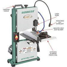 Load image into Gallery viewer, Grizzly Industrial 9&quot; Benchtop Bandsaw with Laser Guide and Quick Release