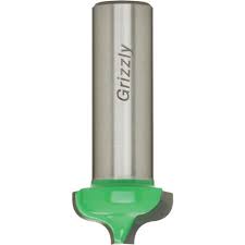 Grizzly Industrial Plunging Ogee Panel Boring Bit, 1/2" Shank, 13/16" Cutting Dia.