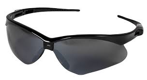 Kimberly-Clark Jackson Safety V30 Nemesis Safety Eyewear - Black Frame - Smoke Mirror Lens - Sold/Each