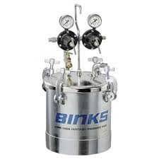 Binks 83Z Zinc Plated Pressure Tank – Up To 2.8 Gallons - Dual Regulated & No Agitation
