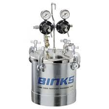 Binks Model 80 Binks 83C Zinc Plated Pressure Tank – Up To 2.8 Gallons - Dual Regulat