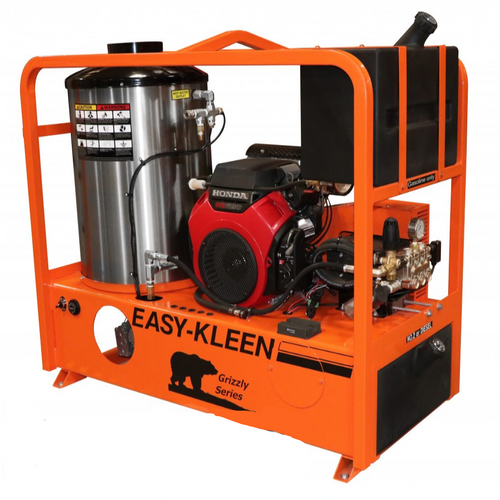 Easy-Kleen 3000 PSI @ 4.0 GPM Belt Drive 13HP Honda Engine General Pump Industrial Hot Water Gas Pressure Washers - Oil Fired