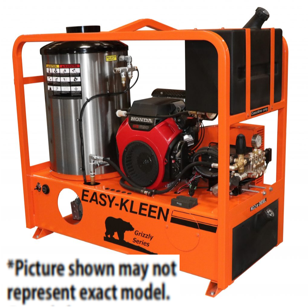 Easy-Kleen 3500 PSI @ 8.0 GPM Belt Drive 24HP Kohler Engine General Pump Industrial Hot Water Gas Pressure Washer - Oil Fired