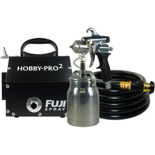 Load image into Gallery viewer, Fuji Hobby-PRO 2 HVLP Bottom Feed Spray System w/ 1 qt. Cup &amp; 1.8 mm Air Cap Set, Black