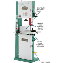 Load image into Gallery viewer, Grizzly Industrial 17&quot; 2 HP Extreme-Series Bandsaw with Cast-Iron Trunnion &amp; Foot Brake Micro-Switch