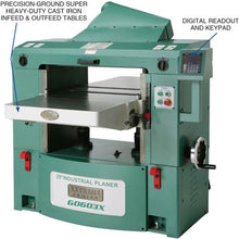 Load image into Gallery viewer, Grizzly Industrial 25&quot; 15 HP 3-Phase Extreme-Series Planer w/ Helical Cutterhead