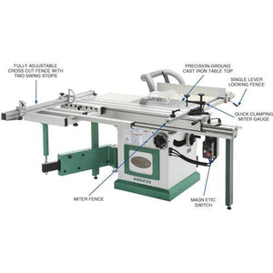 Grizzly Industrial 10" 5 HP Sliding Table Saw