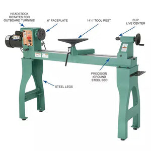 Grizzly Industrial 16" x 42" Variable-Speed Wood Lathe