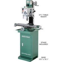 Load image into Gallery viewer, Grizzly Industrial 7&quot; x 27&quot; 1 HP Mill/Drill with Stand