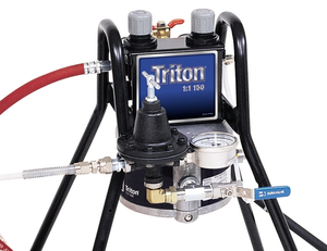 Triton Stainless Steel 100 Psi @ 8.5 GPM Bare Package Air-Powered Sprayer - Stand Mount