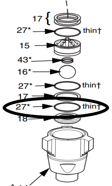 Graco 244890 PTFE O-Ring Thin- 10 Pack