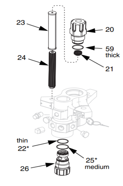 Graco 24F975 Filter Cap Repair Kit