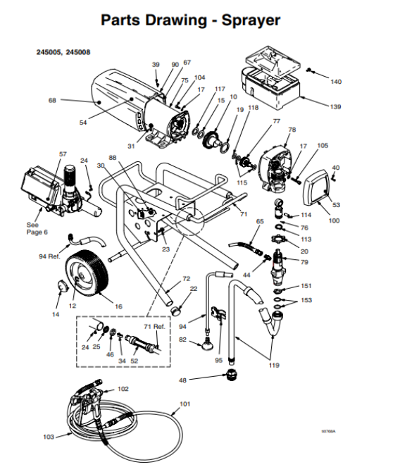 Graco  243718 9HP Motor Repair Kit