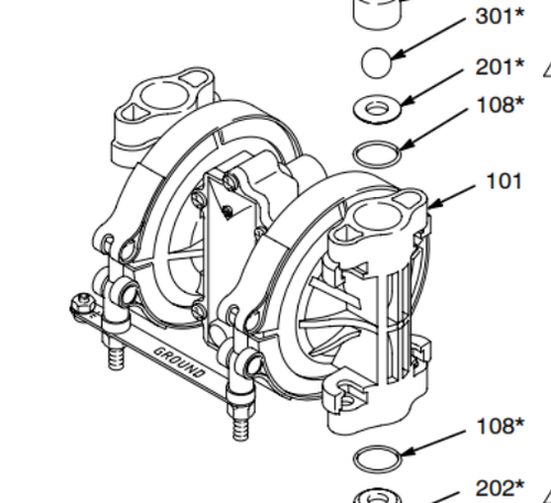 Graco 187701 COVER Fluid; Acetal with Conductive SST Fibers (101)