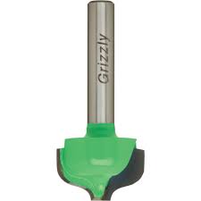 Grizzly Industrial Plunging Ogee Panel Boring Bit, 1/4" Shank, 13/16" Cutting Dia.