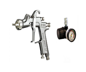 IWATA W400LV-144G Classic Plus Series Compliant Gravity Feed Spray Gun w/ AK-1R Regulator