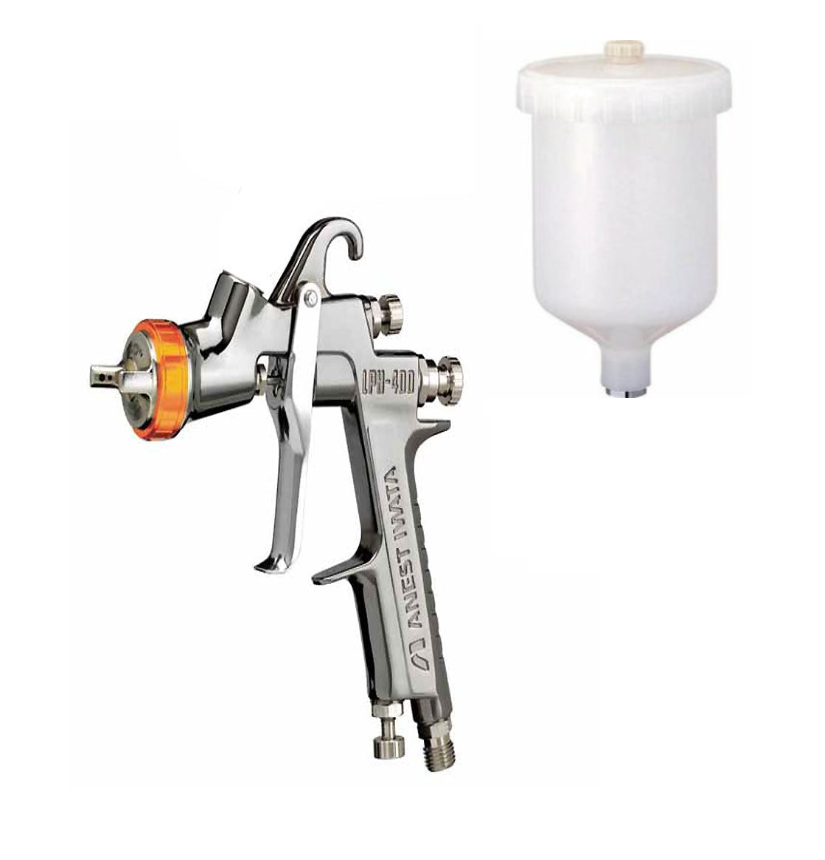 IWATA W-400-LV-12WBX 1.2 mm Gravity Spray Gun Only w/ Reg