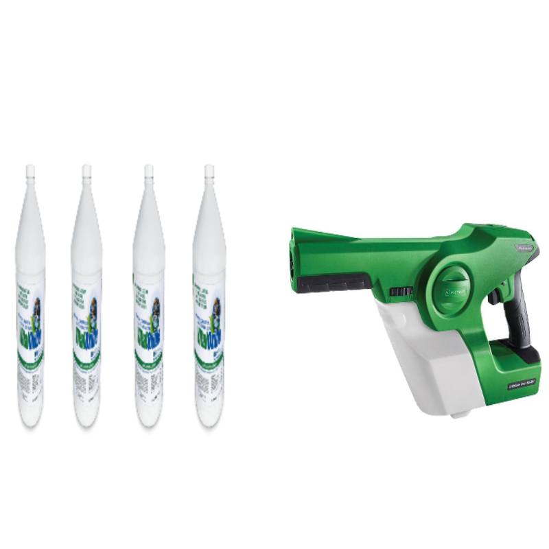 Cordless Electrostatic Disinfectant Handheld Sprayer w/ Vital Oxide 4x1 gallons