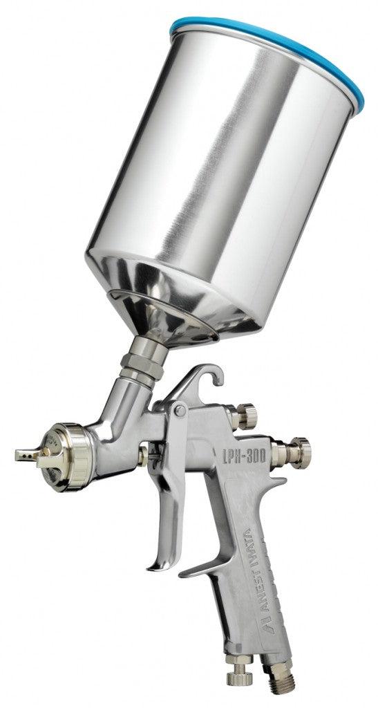 IWATA LPH300-144LV Gravity Feed HVLP Spray Gun w/ PCG7D-2 700mL 1/4