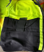 Load image into Gallery viewer, Majestic 75-3239 High Visibility Mesh Vest with DOT Reflective Chainsaw Striping - Hi-Vis Yellow - 1/EA