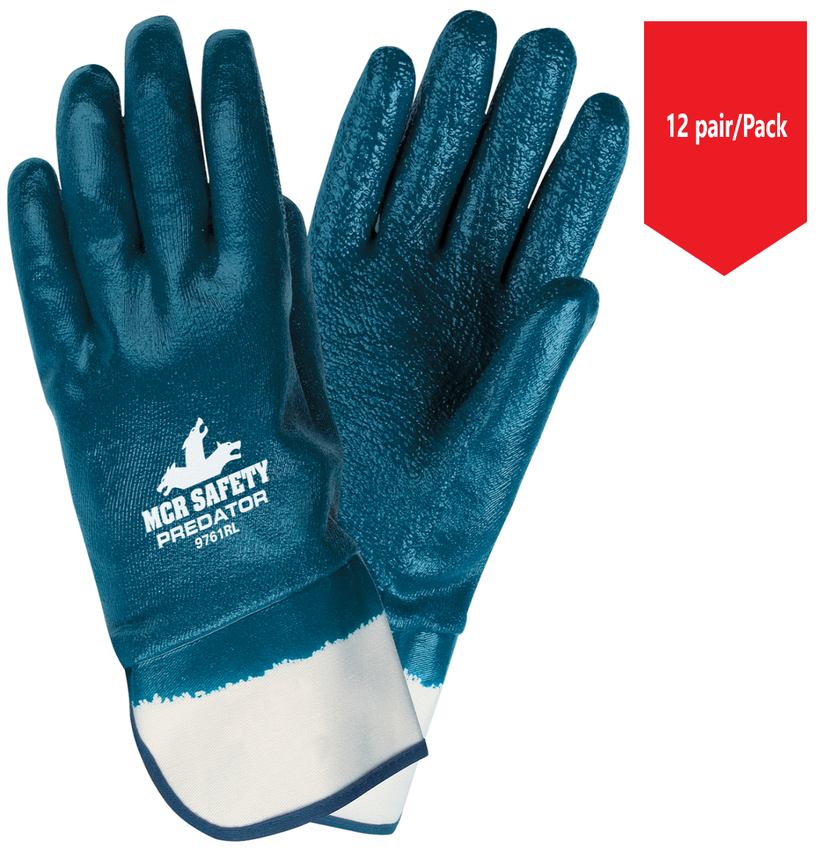 MCR Safety Predator Nitrile Coated Work Gloves with ActiFresh