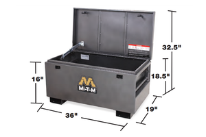 Mi-T-M 6.33 Cubic Feet Heavy-Duty Steel Jobsite Box