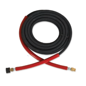 MITM R2 50-foot x 3 ⁄8-inch ID 4500 PSI Hot Water Extension Hose w/ Screw Connects, Swivel & Bend Restrictors