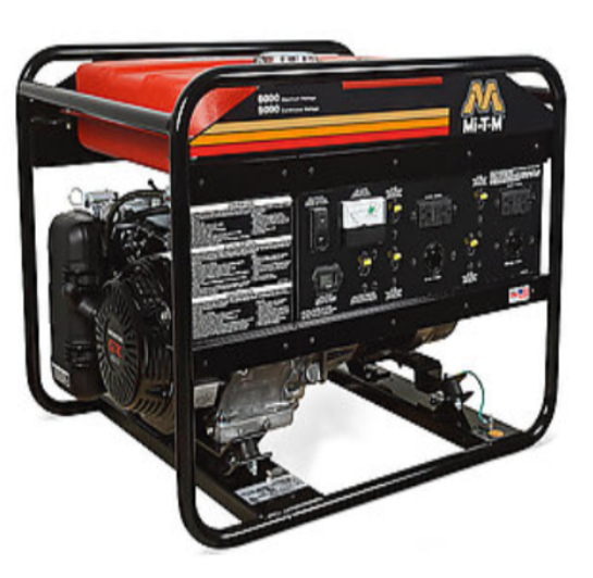 Mi-T-M 7500 Watts 389cc Honda GX390 OHV Electric  Start (battery included) Gasoline Portable Generator - (49-State)