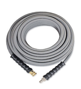 MITM R1 4000 PSI 100' x 3 ⁄8" Gray Non-Marking Cold Water Assembled Hose w/ Quick Connect